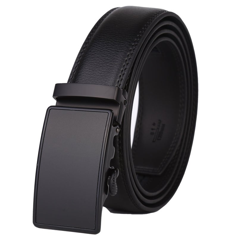Lavemi Men's Real Leather Ratchet Dress Casual Belt, Cut to Exact Fit,Elegant Gift Box(55-0027 52") - Image 1